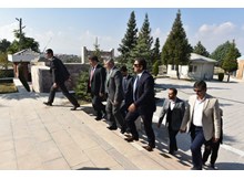 Şehitlikte çalışmalar hızlı başladı