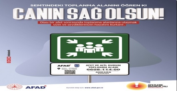 Çorum’da 109 toplanma alanı belirlendi