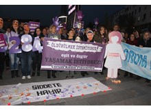 Kadınlar, “şiddete hayır” dedi…