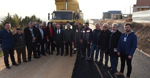 Büğet yolu asfaltlandı