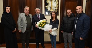 Şehit ailelerinden teşekkür ziyareti