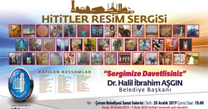 Çorum Belediyesi’nden Hititler Resim Sergisi