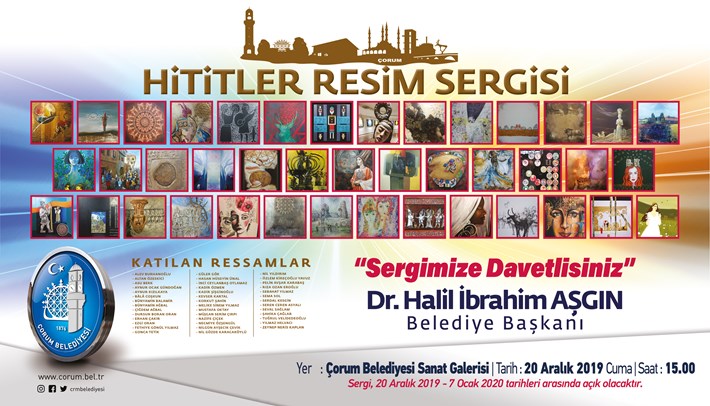 Çorum Belediyesinden Hititler Resim Sergisi