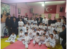 Mecitözü’nde ilk kez tekvando kuşak sınavı