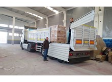 Belediyenin yardım konvoyu Elazığ'a ulaştı