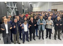 Umreciler dualar eşliğinde uğurlandı