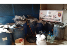 4 ton kaçak içki ele geçirildi