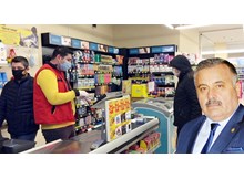 Esnaf ve vatandaşlara maske uyarısı