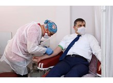 Vali Çiftçi, 29. kez kan bağışladı