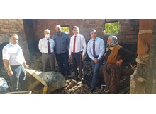 Palabıyıklı yangınzedelere geçmiş olsun ziyareti