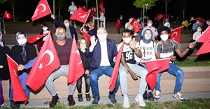 Ayasofya Camisinin ibadete açılmasına mehterli kutlama