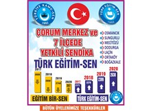 Çorum merkez ve 7 ilçede yetkili sendika Türk Eğitim-Sen