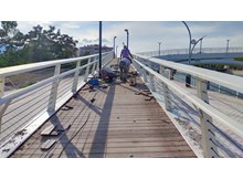 Osmancık’ta tahrip olan asma köprü bakıma alındı