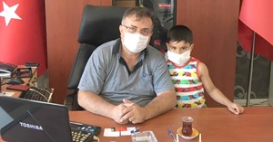 Minik Muhammet Talha’dan örnek davranış