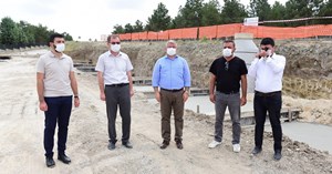Şehitlikte çevre düzenlemesi