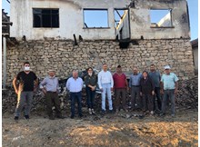 Narlıklı yangınzedelere geçmiş olsun ziyareti