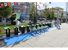 ÇORBİS bisikletleri düzenli olarak dezenfekte edilecek