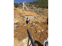 Ortaköy’de su deposu çalışmaları devam ediyor