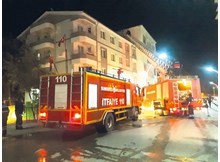 Apartmanın havalandırma bölümünde çıkan yangın korkuttu