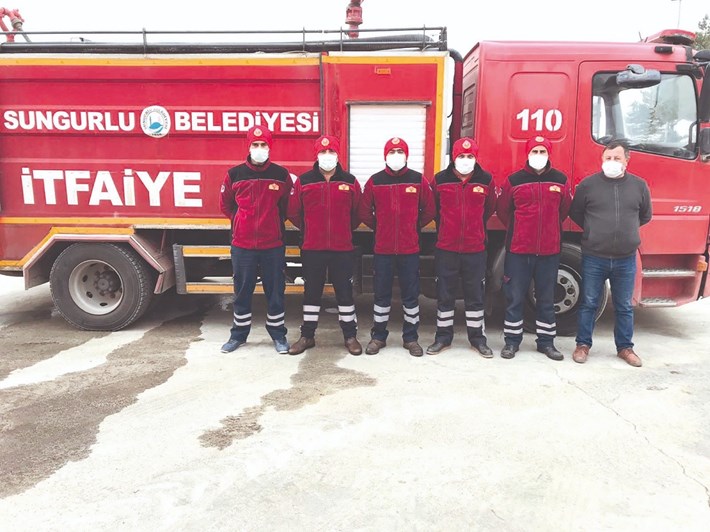 SUNGURLU İTFAİYESİ BU SENE 272 YANGINA MÜDAHALE ETTİ