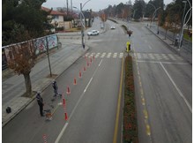 Gazi Caddesine bisiklet yolu