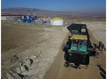 Biyokütle Tesisinin yolu da asfaltlandı