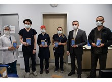 Belediyeden sağlık çalışanlarına ‘kış çayı’