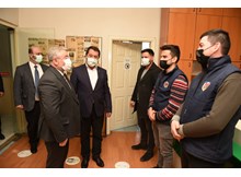 Aşgın, Şoförler Odası’nda sorun dinledi