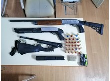 Silahlı saldırıda kullanılan pompalı tüfekler ele geçirildi