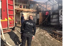 Sungurlu'da tandırlık yangını