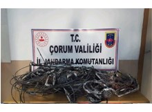 Jandarmadan kablo hırsızlarına suçüstü