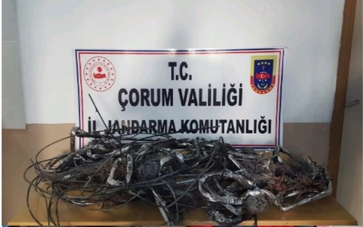JANDARMADAN KABLO HIRSIZLARINA SUÇÜSTÜ