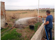 Sungurlu’da lavra ve böcek ilaçlaması