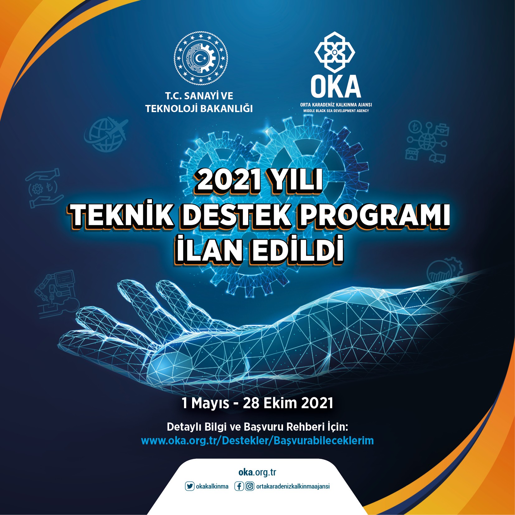 OKA '2021 YILI TEKNİK DESTEK PROGRAMI'NI İLAN ETTİ: 50 BİN TL DESTEK