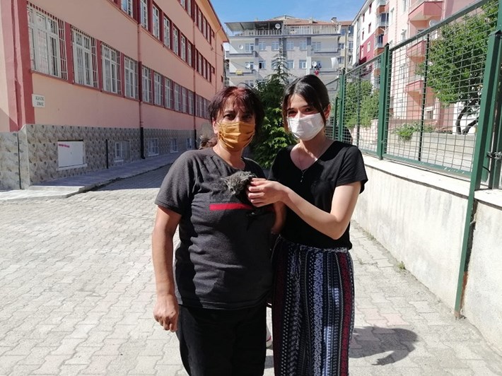 BORUYA SIKIŞAN YAVRU KEDİYİ BELEDİYE EKİPLERİ KURTARDI BAŞKAN YARDIMCISI KEDİ KURTULANA KADAR BEKLEDİ