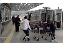 5 metreden yere düşen işçi yaralandı