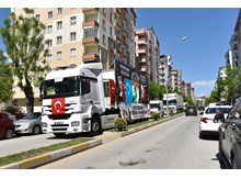 Çorum'dan Filistin'e mehterli selam