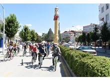 Sağlıklı yaşam için pedal çevirdiler