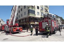 Apartmanda çıkan yangın, korku dolu anlar yaşattı