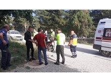 Osmancık’ta motosikletler çarpıştı: 2 yaralı