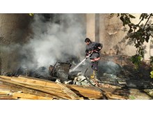 Evde çıkan yangın korkuttu