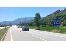 Osmancık’ta 24 saat radarla hız denetimi