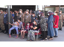 Astsubay başçavuşa hüzünlü veda