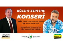 Bülent Serttaş konseri 17 Eylül'de