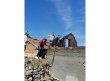 Ahırda yangın çıktı, 3 hayvan telef oldu