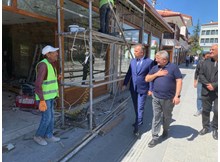 Ceylan ve Aşgın, cephe sağlıklaştırması projesini inceledi