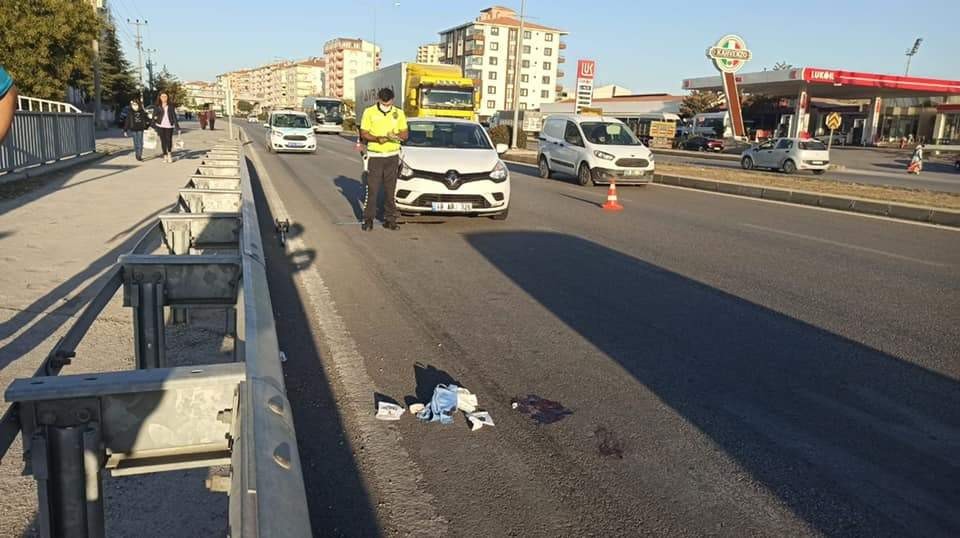 SUNGURLU'DA TRAFİK KAZASI: 1 YARALI
