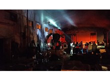 Kereste atölyesinde korkutan yangın