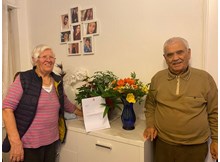 65 yıllık evli Çorumlu çifte başkonsolostan tebrik