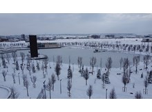 Çorum buz kesti, gölet dondu